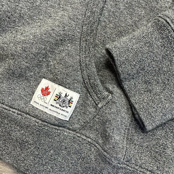 Hudson Bay Co. Canada Size M Women’s Hoodie Sweatshirt Olympics Gray - Picture 3 of 7